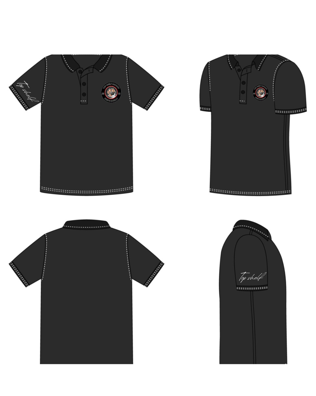 Top shelf golf polo