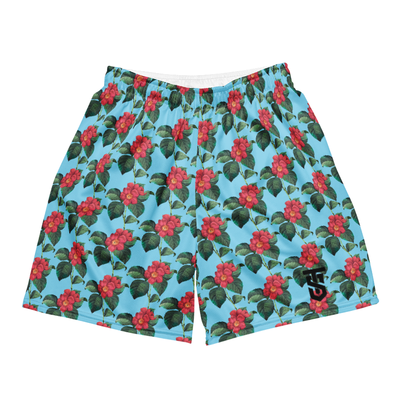 Top shelf flower mesh shorts