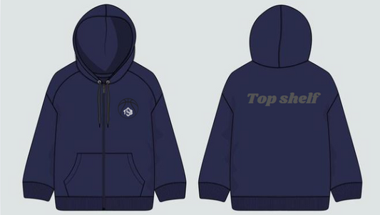Top shelf basketball zip up